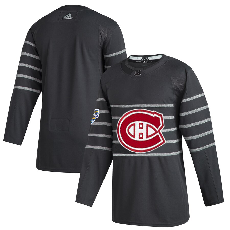Men Montreal Canadiens Adidas Gray 2020 NHL All Star Game Authentic Jersey->more nhl jerseys->NHL Jersey